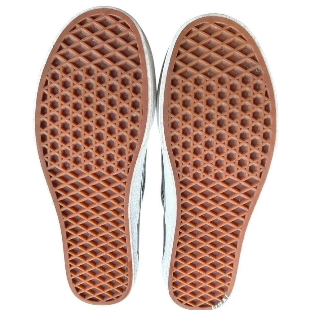 Vans Slip On Shoes‎ Mens 9.5 Womens 11 Gray Classic Canvas Casual Skate Sneakers